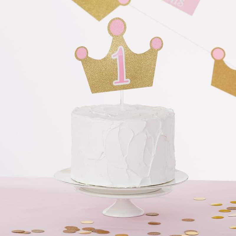 1st Birthday Milestone Photo Banner &amp; Cake Topper
