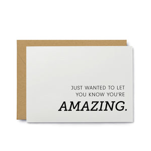 "You're Amazing" Encouragement Card