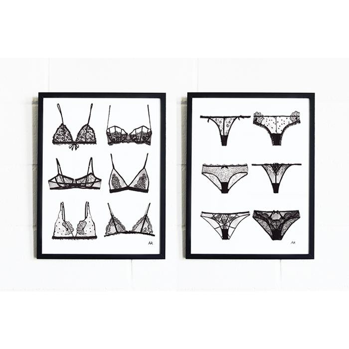 Lingerie Bra &amp; Panty Print Set