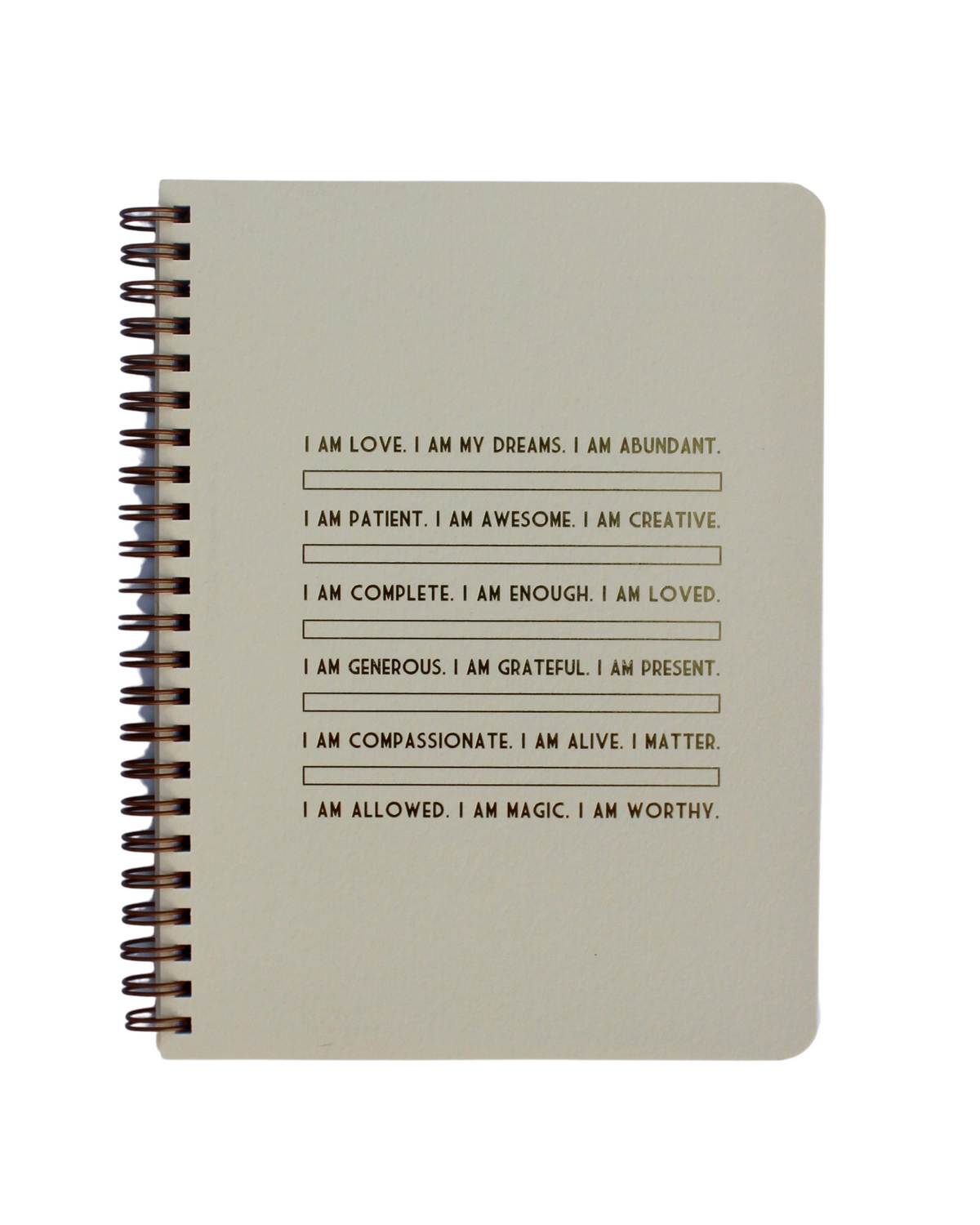 I Am - Affirmation Wire Bound Journal