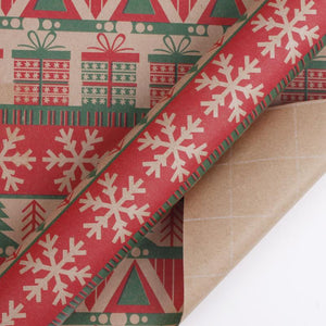 Sweater Knit Kraft Wrapping Paper Roll