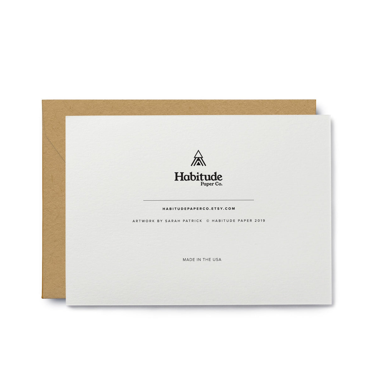 Back of &#39;Tis the Holidays Greeting Card | Meraki Paper