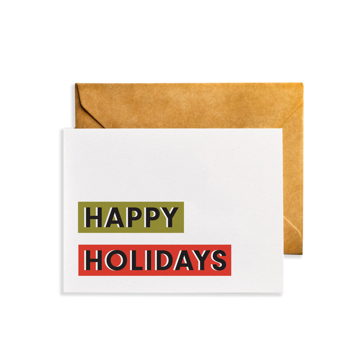 &quot;Happy Holidays&quot; Greeting Card | Meraki Paper