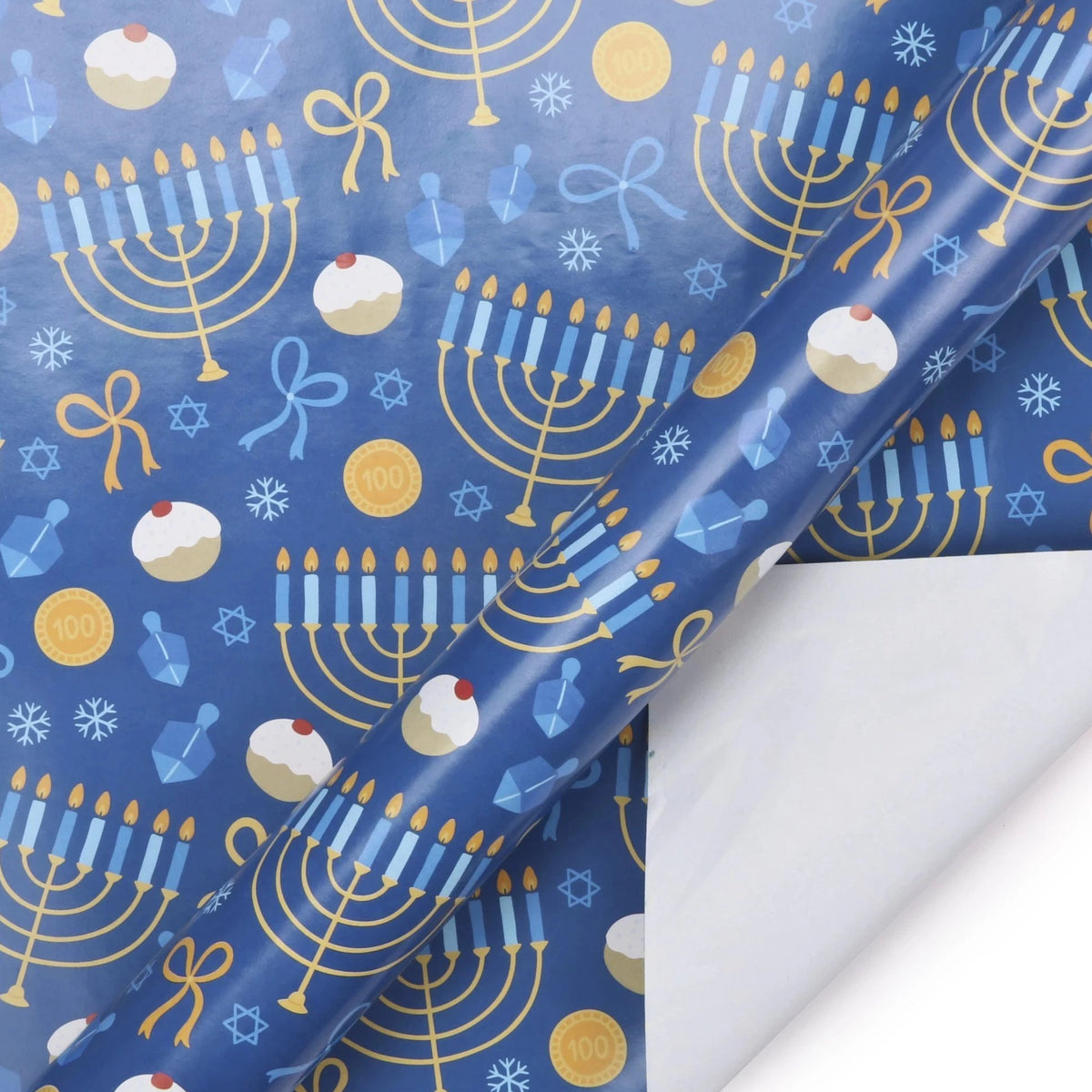 Chanukah Menorah Wrapping Paper Sheets