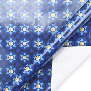 Chanukah Star of David Wrapping Paper Sheets