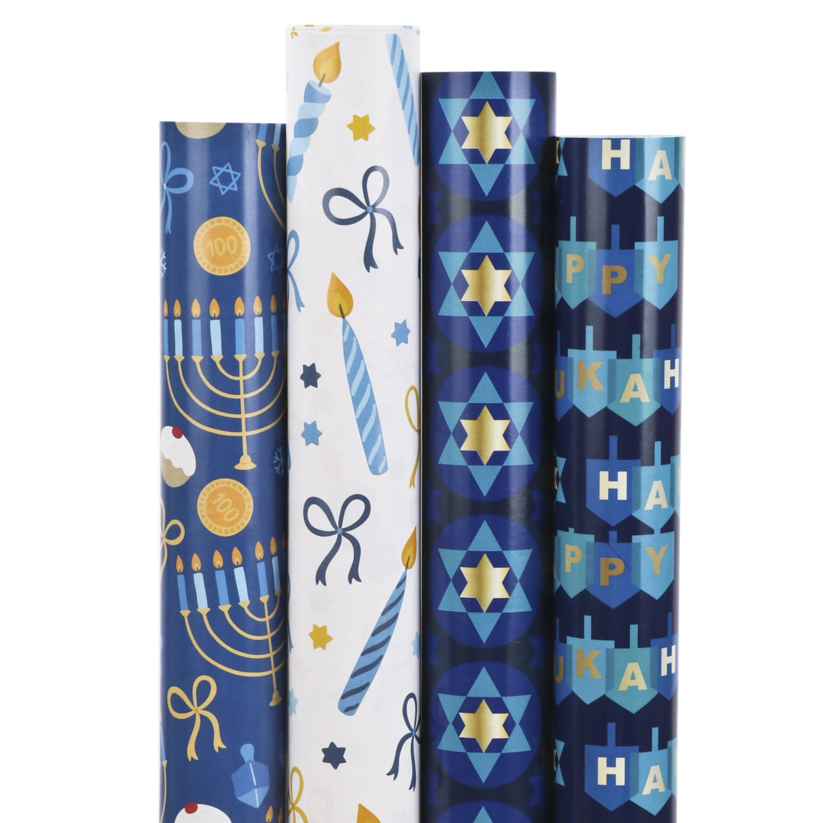 Chanukah Star of David Wrapping Paper Sheets