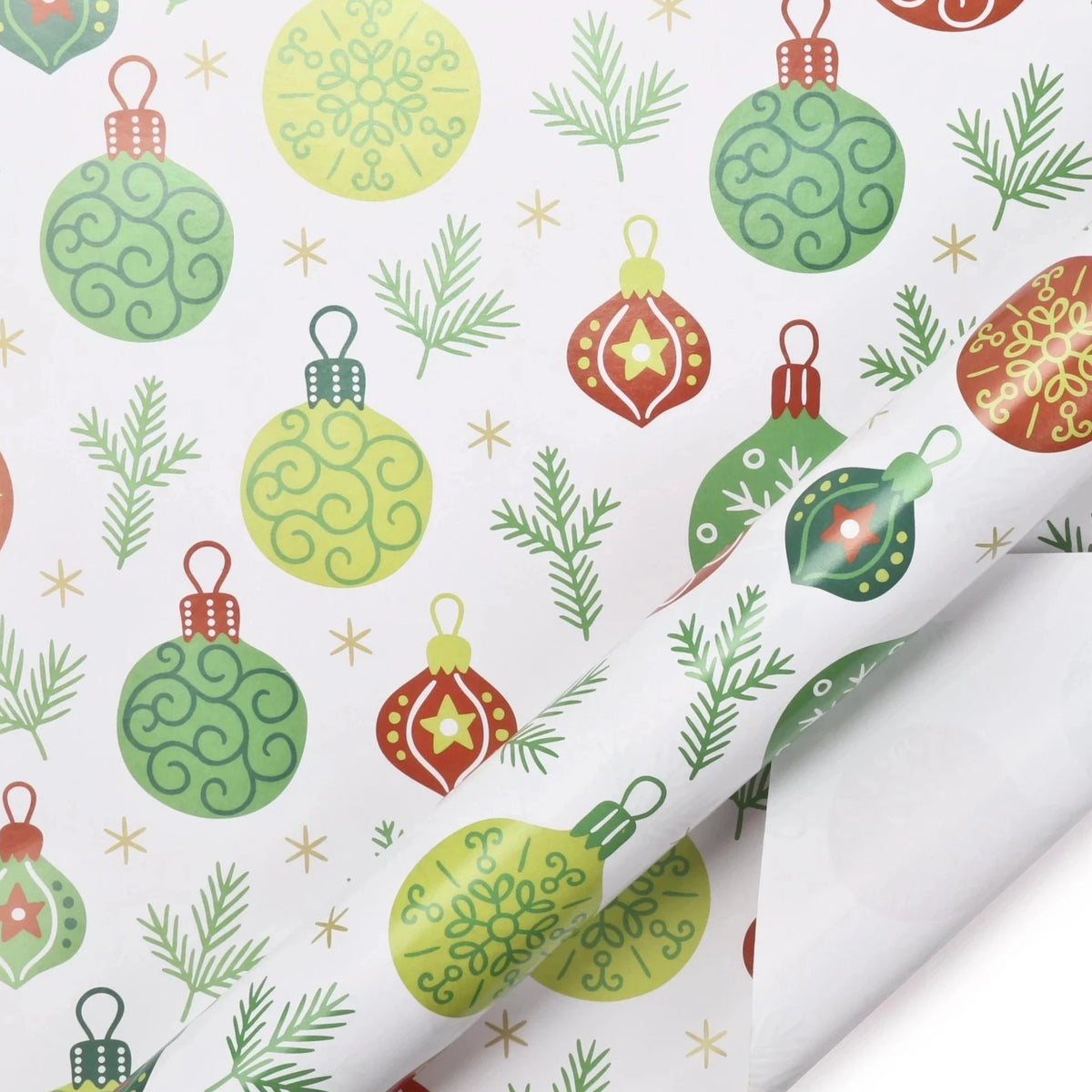 &quot;Ugly Xmas Ornaments&quot; Wrapping Paper Sheets