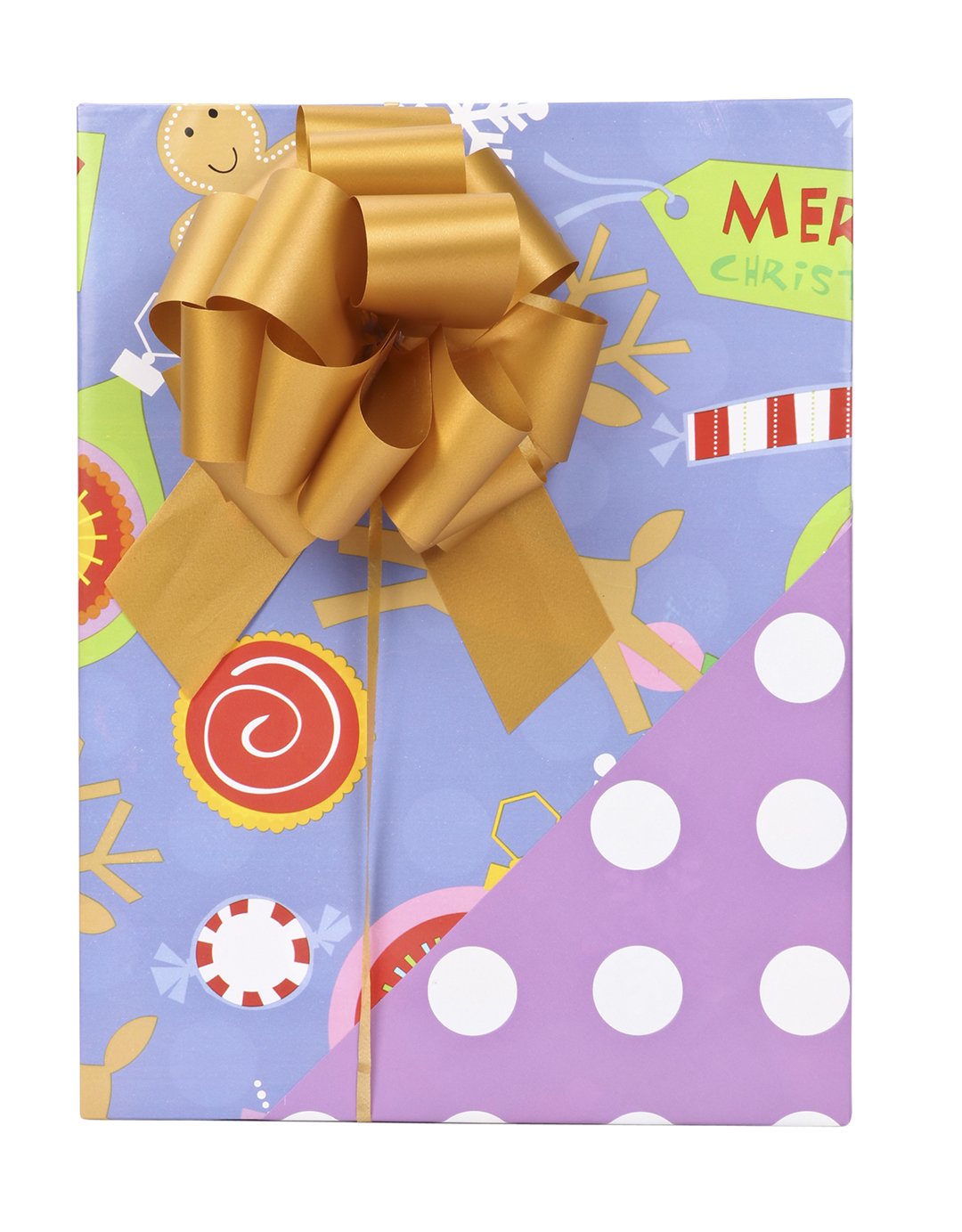 Traditional Kids Christmas Wrapping Paper - 3 Roll Pack