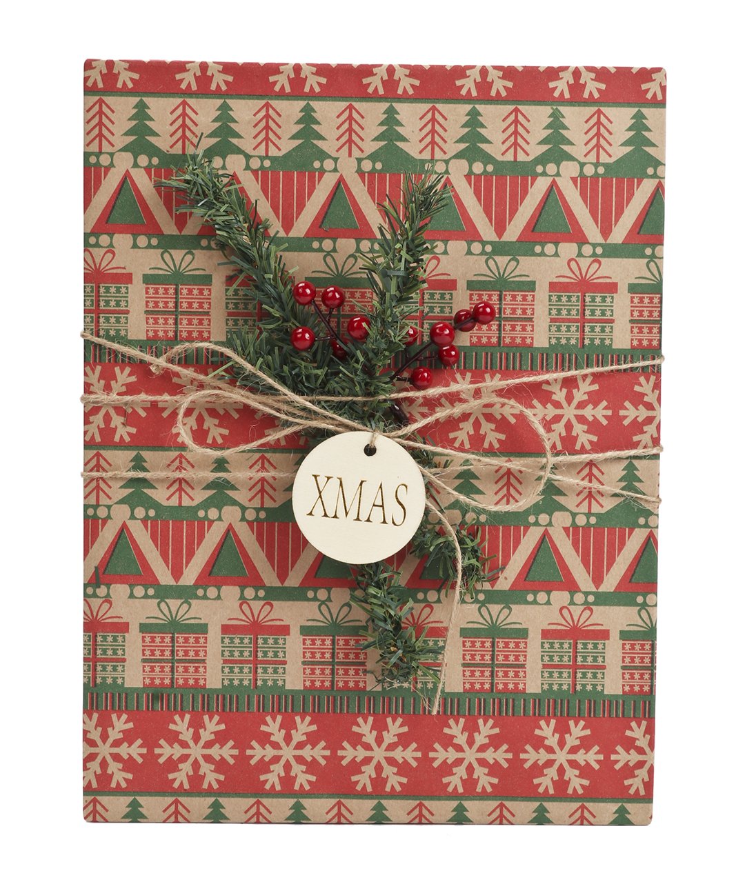 Sweater Knit Kraft Wrapping Paper Roll