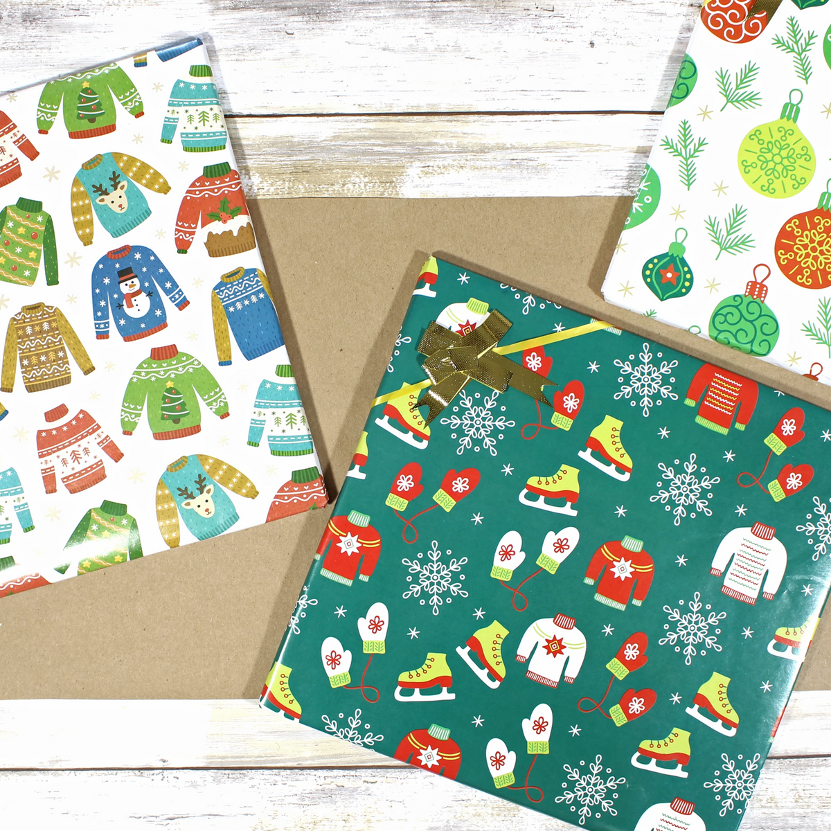 &quot;Ugly Xmas Sweater&quot; Wrapping Paper Sheets