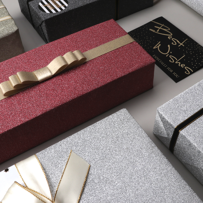 LaRibbons &quot;Metallic Glitter&quot; Wrapping Paper Pack