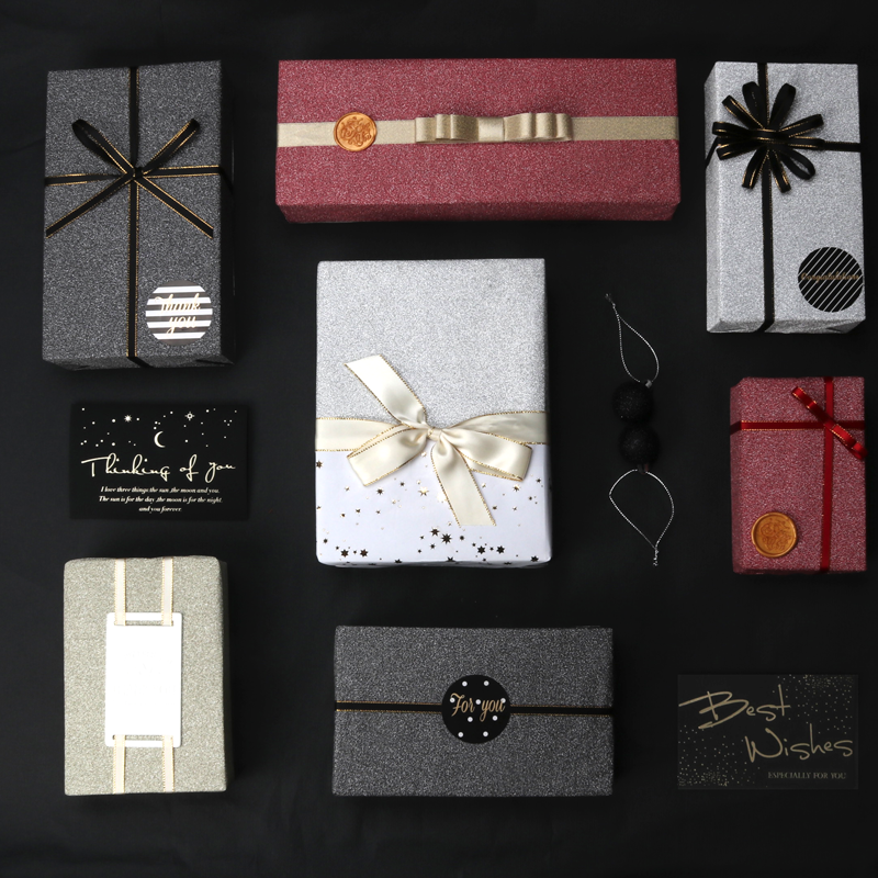 LaRibbons &quot;Metallic Glitter&quot; Wrapping Paper Pack