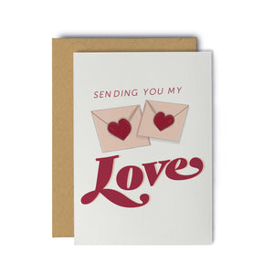 "Sending You My Love" Valentine's Day Card