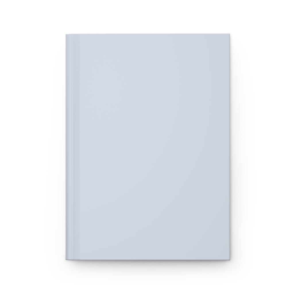 Lifestyle Details - Powder Blue Hardcover Journal - Front View