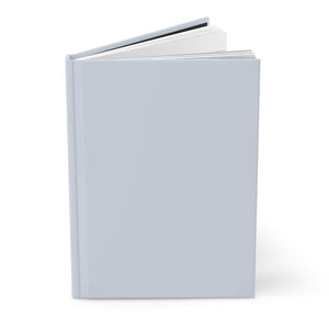 Lifestyle Details - Powder Blue Hardcover Journal - Standing Up