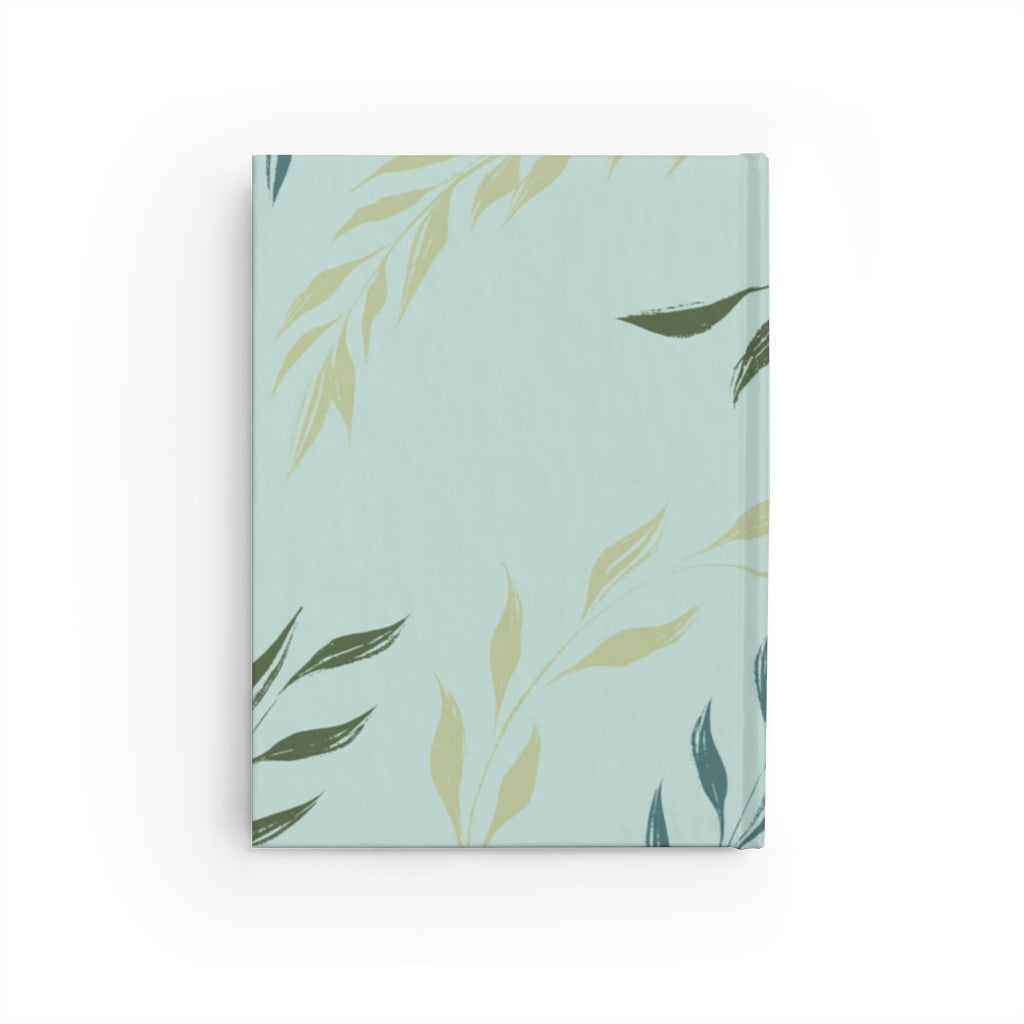 Meraki Paper - Aegean Windy Leaves Blank Journal - Back View
