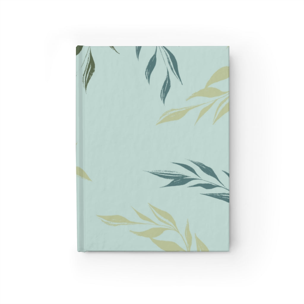 Meraki Paper - Aegean Windy Leaves Ruled Line Hardcover Journal - Front View