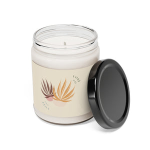 Meraki Paper - Autumn Palms Scented Soy Wax Candle - Open