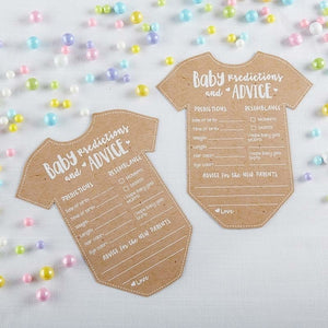 Meraki Paper - Baby Shower Advice Card - Set of 50 Close-Up
