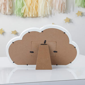 Meraki Paper - Baby Shower Guest Book Alternative - Cloud Frame - Back View