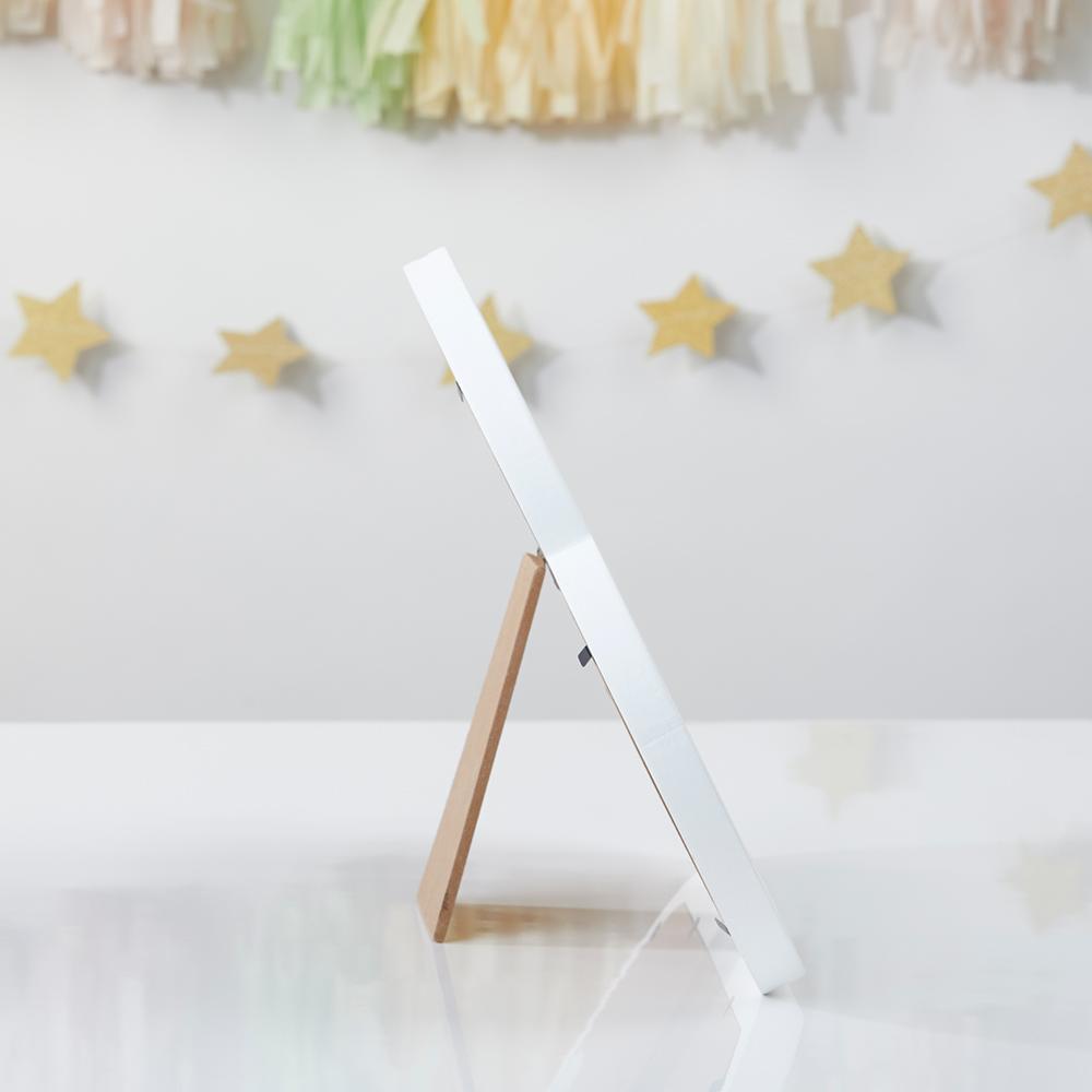 Meraki Paper - Baby Shower Guest Book Alternative - Cloud Frame - Side View