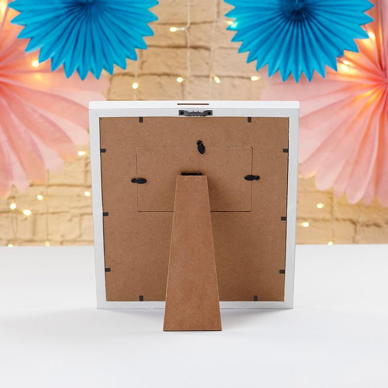 Meraki Paper - Baby Shower Guest Book Alternative Frame - Back View