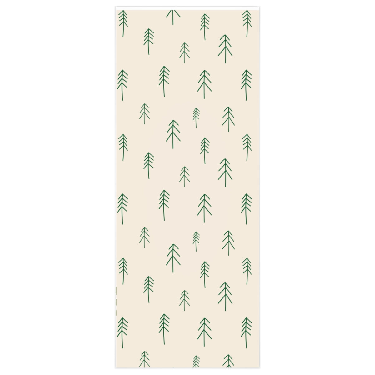 Meraki Paper - Beige Holiday Wrapping Paper - Evergreen Forest - 24x60
