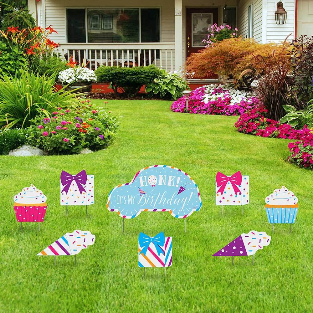 Meraki Paper - Birthday Yard Signs - Rainbow