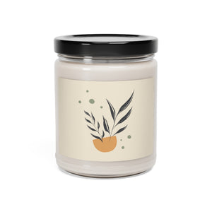 Meraki Paper - Black Leaves in Bowl Scented Soy Wax Candle - Closed