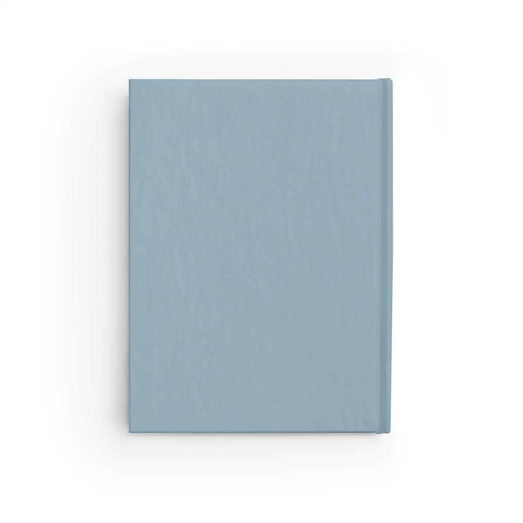 Meraki Paper - Blue Grey Ruled Line Hardcover Journal - Back View