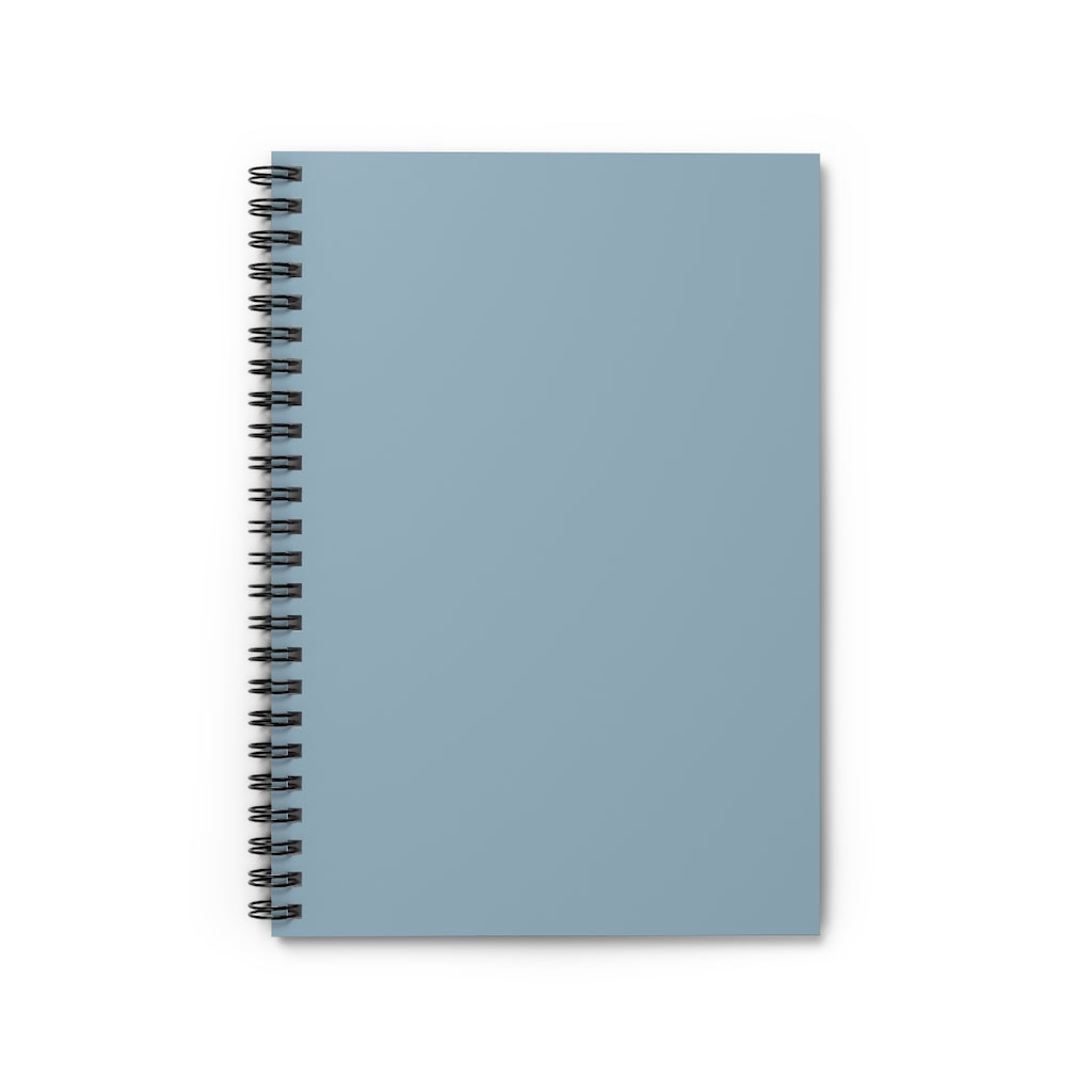 Meraki Paper - Blue Grey Spiral Notebook - Front View
