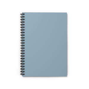 Meraki Paper - Blue Grey Spiral Notebook - Front View