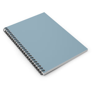 Meraki Paper - Blue Grey Spiral Notebook - Laid Flat