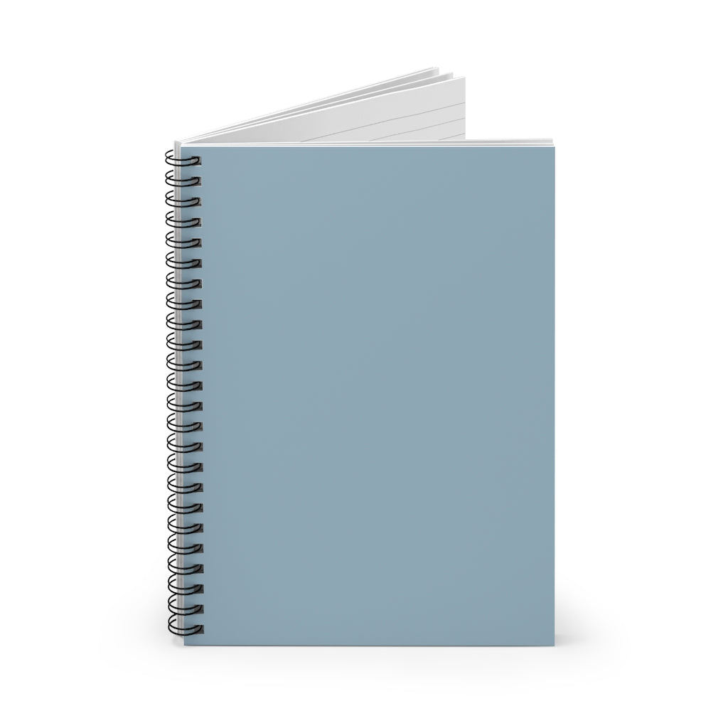 Meraki Paper - Blue Grey Spiral Notebook - Standing Up