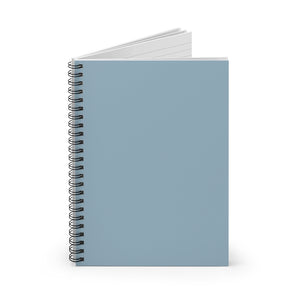 Meraki Paper - Blue Grey Spiral Notebook - Standing Up