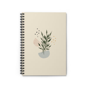 Meraki Paper - Branches in Bowl Spiral Notebook - Front View