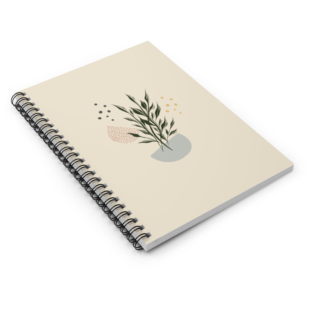 Meraki Paper - Branches in Bowl Spiral Notebook - Laid Flat