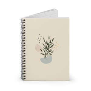 Meraki Paper - Branches in Bowl Spiral Notebook - Standing Up