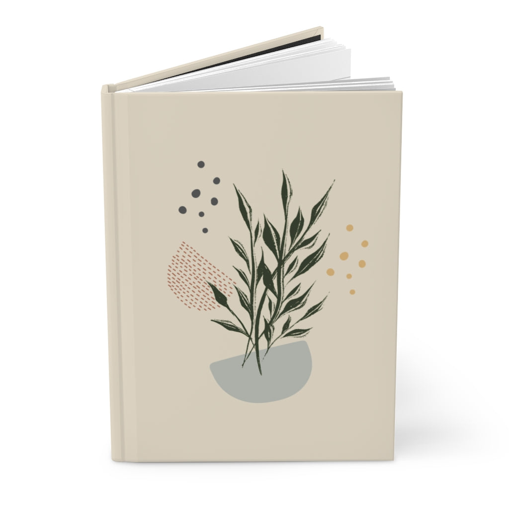 Meraki Paper - Branches in Bowl in Ecru Hardcover Journal - Standing Up
