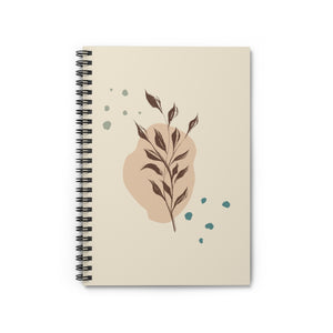 Meraki Paper - Branches with Blue Dots Spiral Notebook - Front View