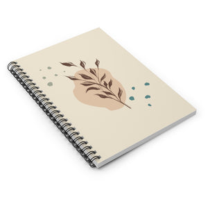 Meraki Paper - Branches with Blue Dots Spiral Notebook - Laid Flat