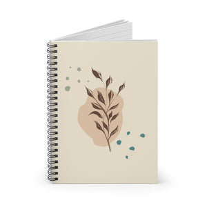 Meraki Paper - Branches with Blue Dots Spiral Notebook - Standing Up