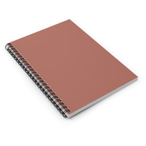Meraki Paper - Brick Spiral Notebook - Laid Flat