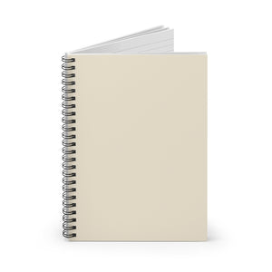 Meraki Paper - Ecru Spiral Notebook - Standing Up