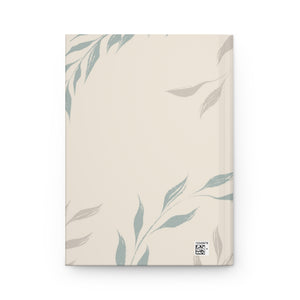 Meraki Paper - Ecru Windy Leaves Hardcover Journal - Back View