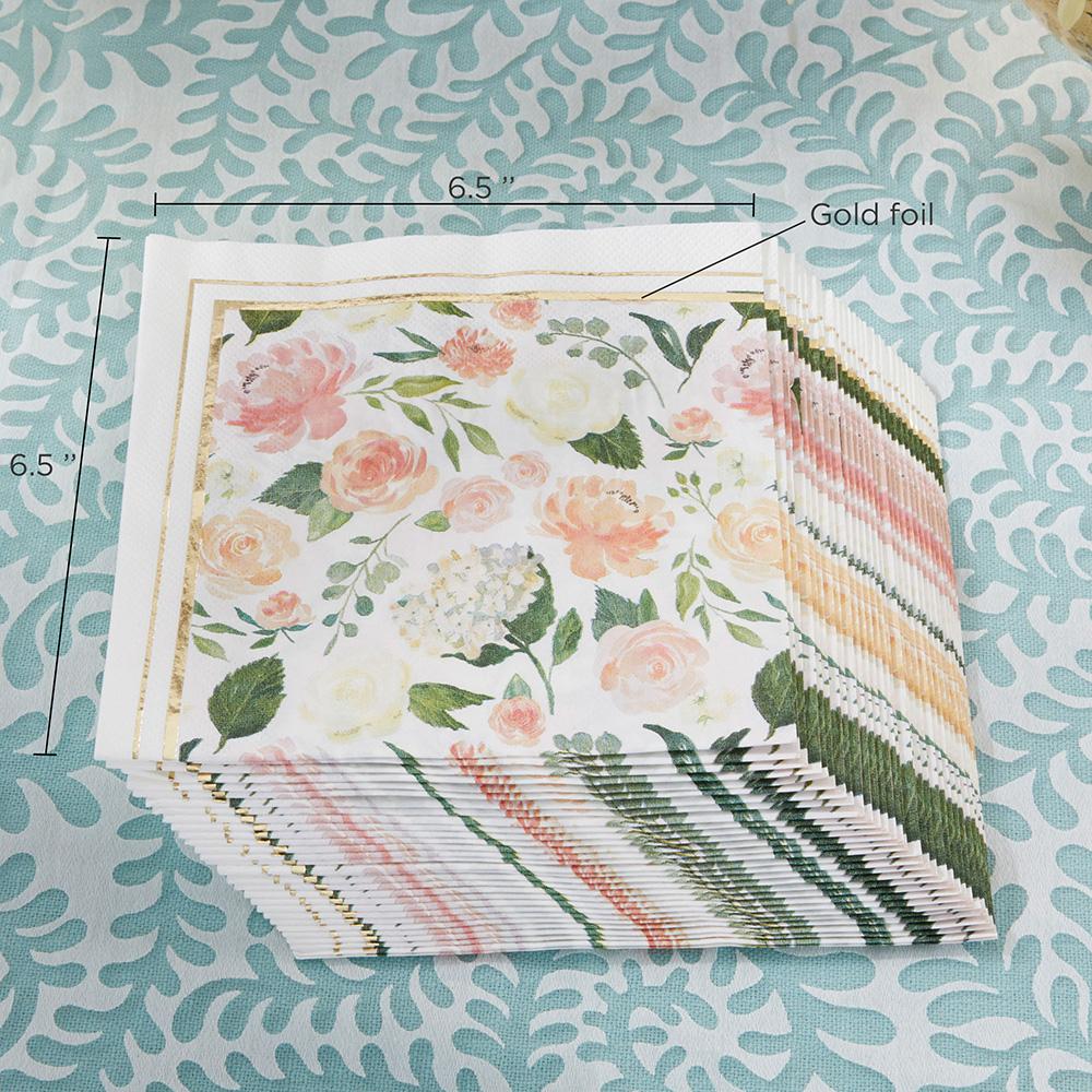 Meraki Paper - Floral Paper Napkins - Set of 30