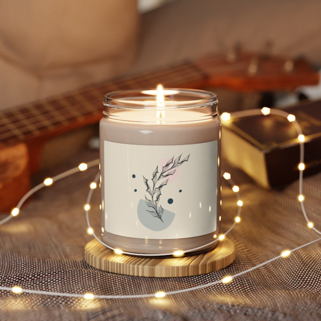 Meraki Paper - Half Moon Branch Scented Soy Wax Candle - In Use