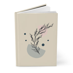 Meraki Paper - Half Moon Branch in Ecru Hardcover Journal - Standing Up