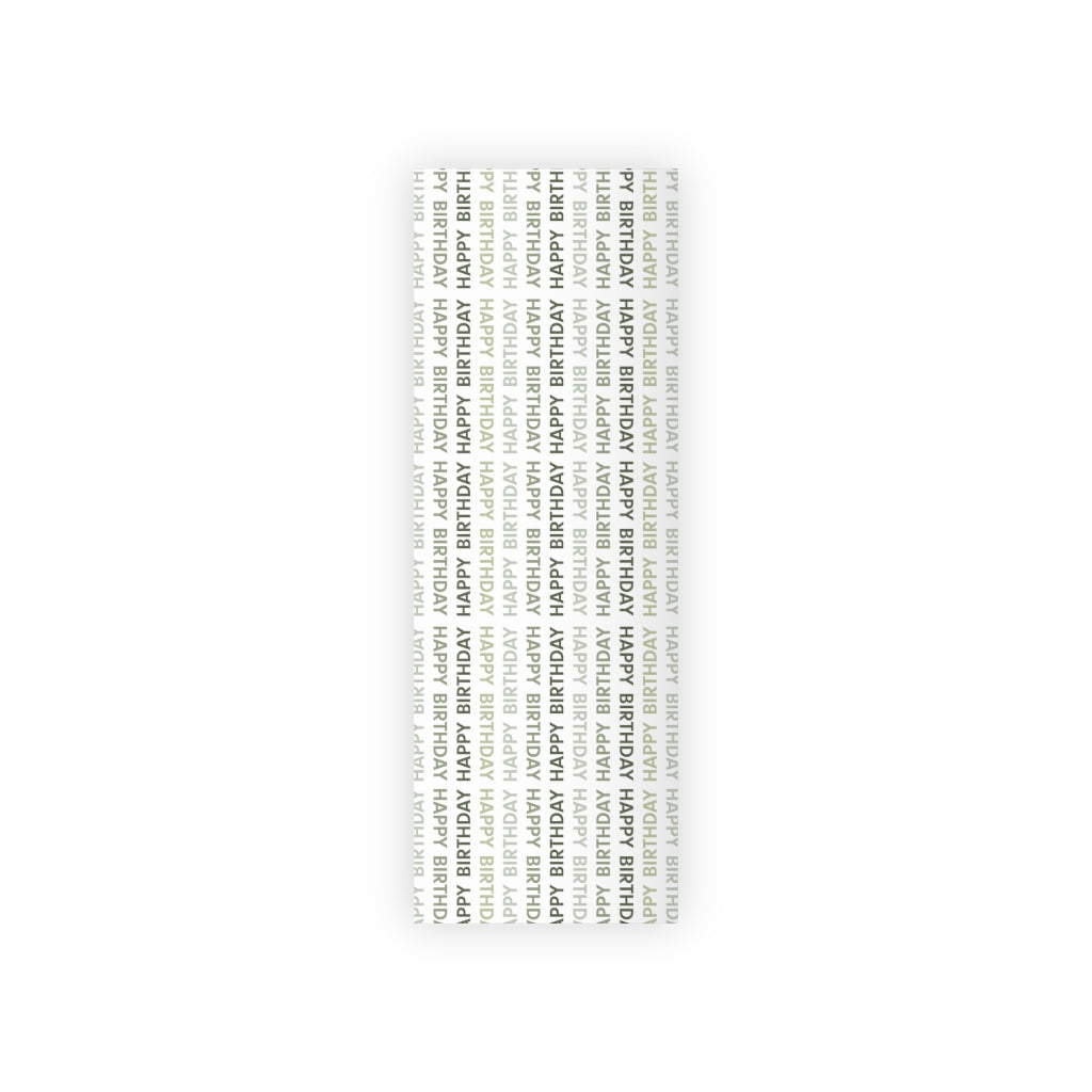 Meraki Paper - Happy Birthday Wrapping Paper Roll - Green - 28x79