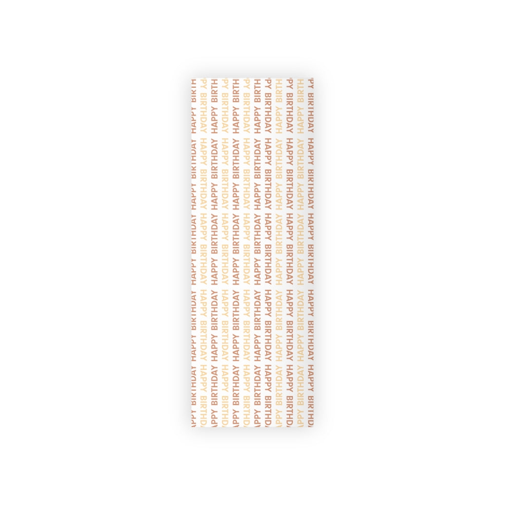 Meraki Paper - Happy Birthday Wrapping Paper Roll - Orange - 28x79